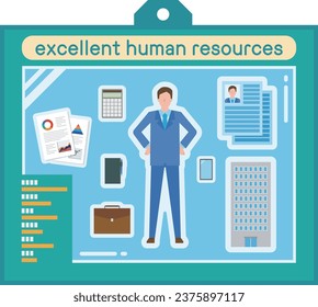 Image illustration of excellent human resources