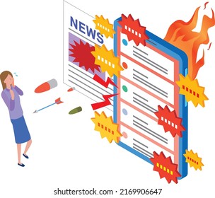 Image illustration of false accusation on SNS