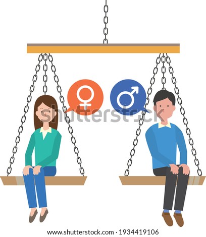 Image illustration of gender equality