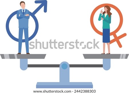 Image illustration of gender equality