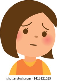 Image illustration of a girl in trouble