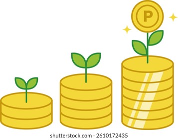 Image illustration of growing points