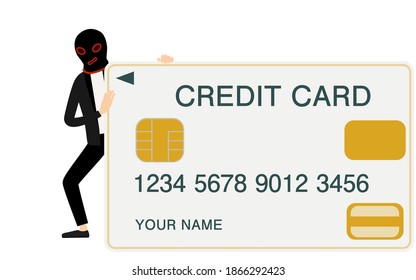Image illustration of a hacker aiming for credit card information