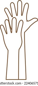 Image illustration of a hand making the number 9 with a finger