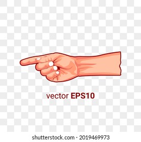 Bild-Illustration eines handzeigenden Vektor EPS10