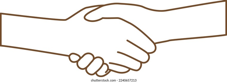 Image illustration of hands shaking hands