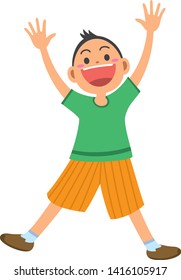Image illustration of a happy boy
