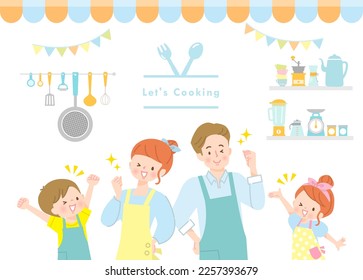 Imagen ilustrativa de divertirse cocinando con la familia