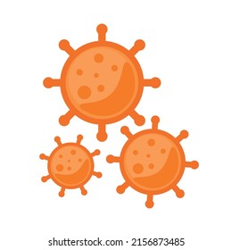 Image illustration of hepatitis and influenza virus.Virus vectors icon. White Background. Vector Illustration.