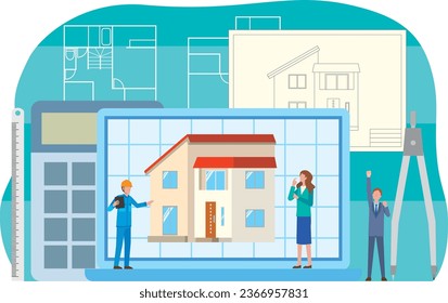Image illustration of housing design