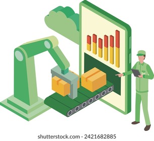 Image illustration of improving logistics efficiency through data utilization