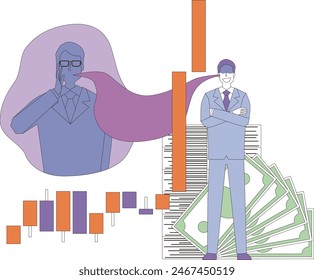 Image illustration of insider trading