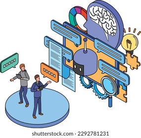 Ilustración de imagen para interactuar con un chatbot de IA