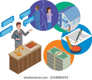 Image illustration of legal consultation