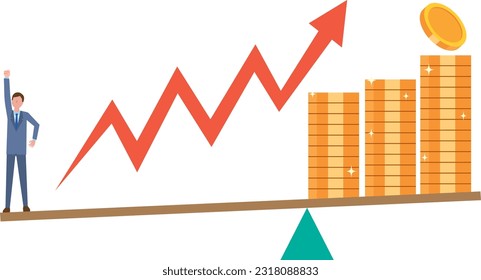 Image illustration of leverage investment
