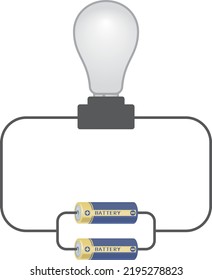 Image Illustration Of A Light Bulb Connected In A Parallel Circuit