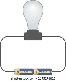 Image Illustration Of A Light Bulb Connected In A Series Circuit