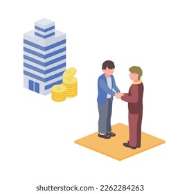 Image illustration of loan establishment