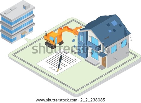 Image illustration of the loss registration of the building