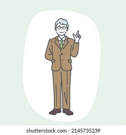 Imagen de un gerente masculino. vector.