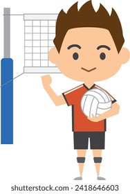 
Imagen de un jugador de voleibol masculino