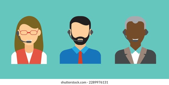  Bildmaterial eines Callcenters, das Kunden unterstützt