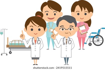 Image illustration of a medical worker