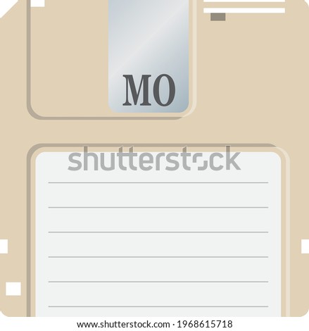 Image illustration of MO (magneto-optical disk) (recording medium)