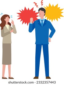 Image illustration of moral harassment