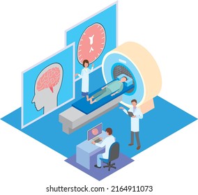 Image illustration of MRI examination