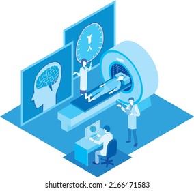 Image illustration of MRI examination