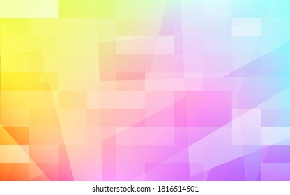 Image illustration with a multi-layered square gradation