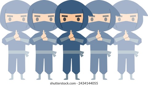 Image illustration of a ninja using Bunshin no Jutsu