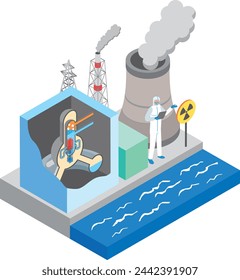 Image illustration of a nuclear power plant