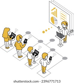 Image illustration of an online briefing session