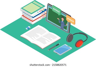 Image illustration of online learning