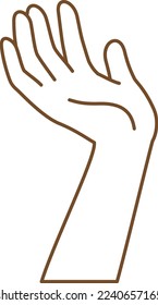 Bild-Illustration mit Palme nach oben