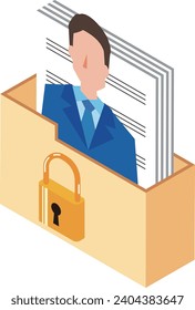 Bild-Illustration persönlicher Daten