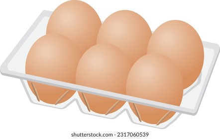 Image illustration of red egg 6 pack set