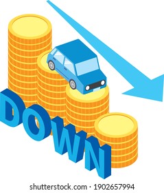 Image Illustration To Reduce The Cost Of The Car