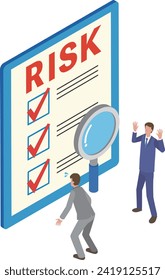 Image illustration of risk management