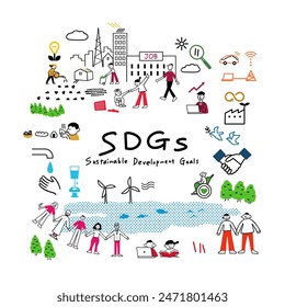 Image illustration of the SDGs world