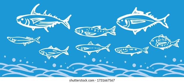 魚 海 手書き の画像 写真素材 ベクター画像 Shutterstock