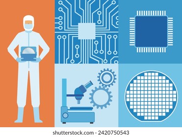 Image illustration of semiconductor industry svg