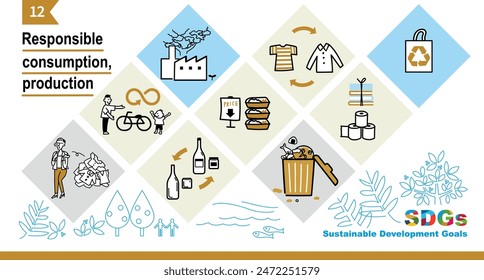 Ilustración de la Imagen conjunto de ODS