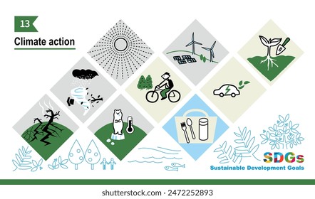 Image illustration set of SDGs