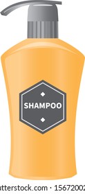 Image illustration of shampoo (push type)