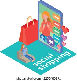 Ilustración de la imagen de la compra utilizando SNS