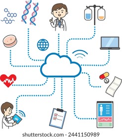 Image illustration of smart medical technology