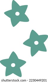 Image illustration of a star-shaped plant